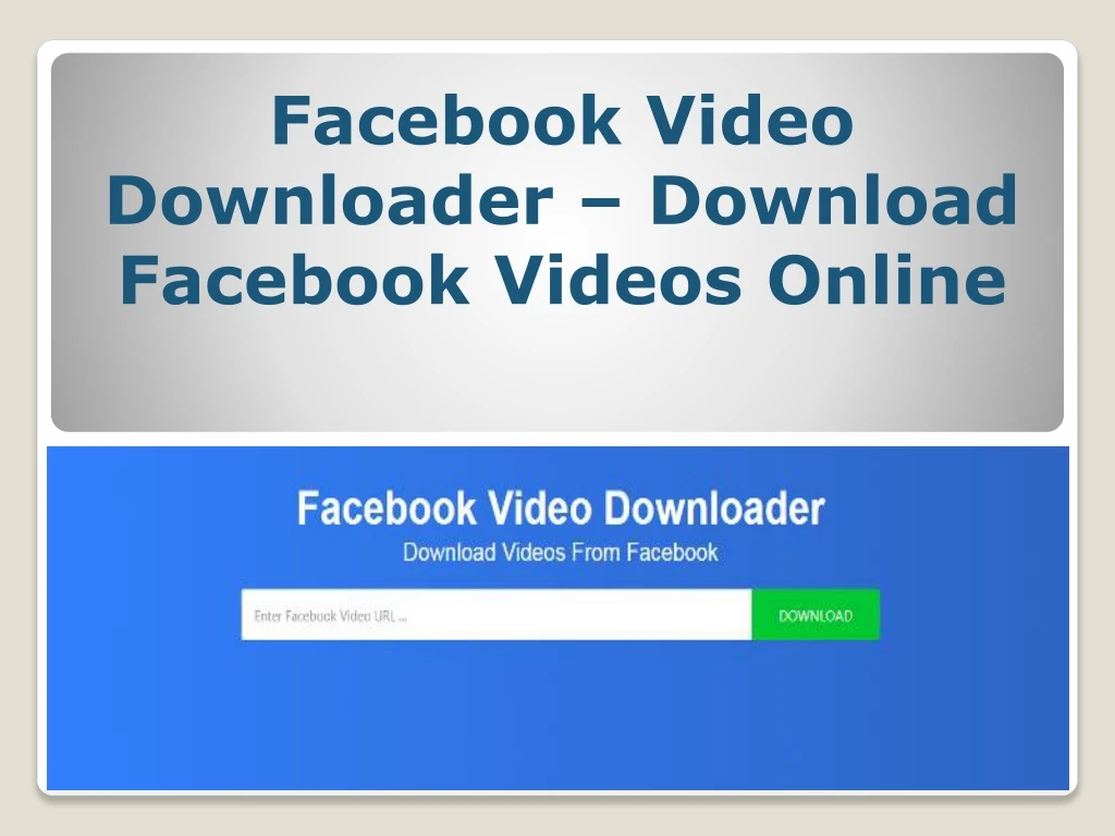 facebook video downloader download facebook videos online