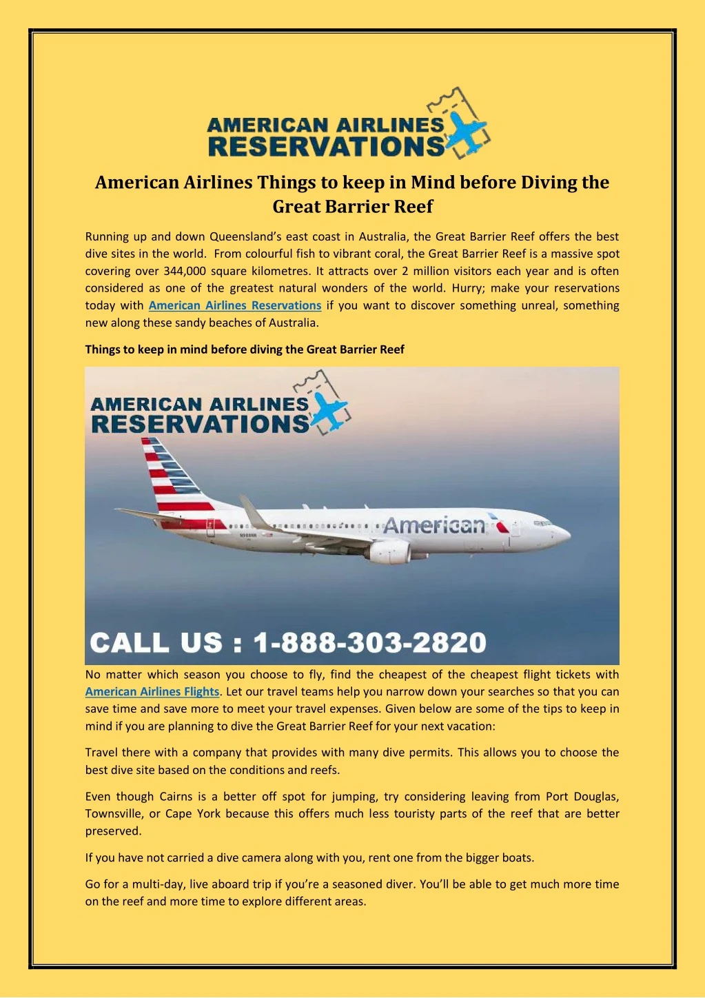 american airlines things to keep in mind before