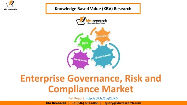 Enterprise Governance, Risk and Compliance(eGRC) Market Size- KBV Research