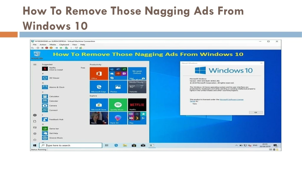 how to remove those nagging ads from windows 10