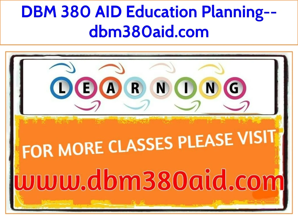 dbm 380 aid education planning dbm380aid com