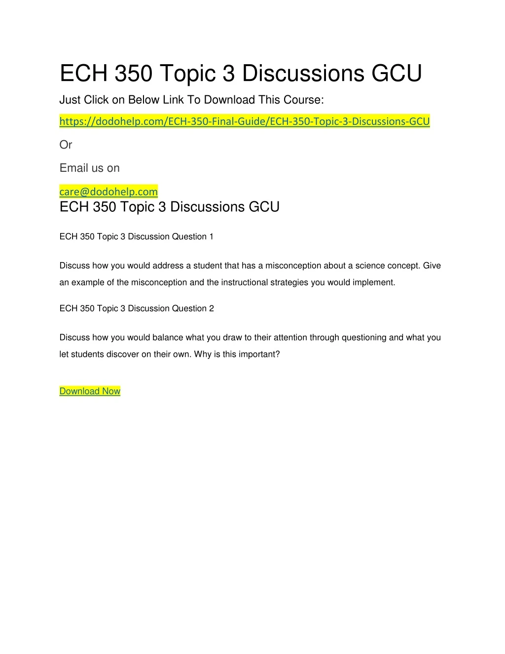 ech 350 topic 3 discussions gcu
