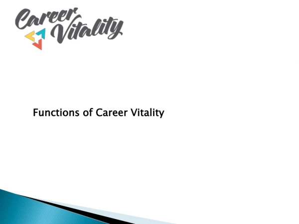 Functions of Career Vitality