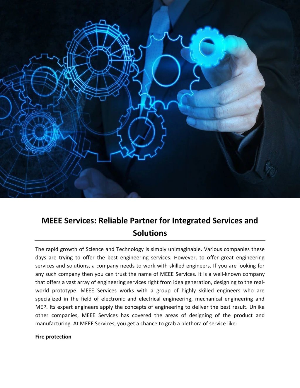 meee services reliable partner for integrated