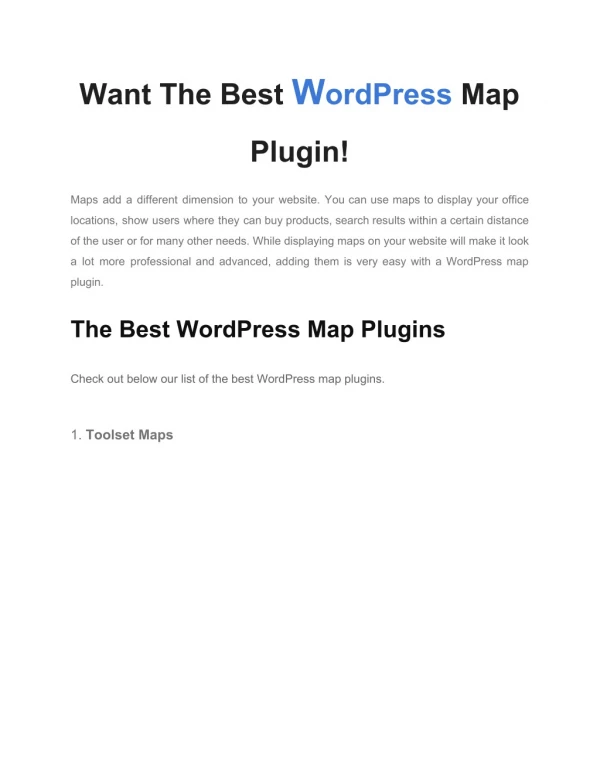 Want The Best WordPress Map Plugin - Wp-circle