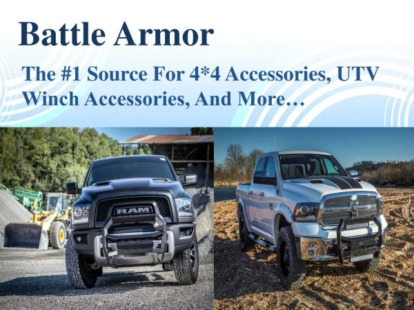 Battle Armor – The #1 Source for 4*4 Accessories, UTV Winch Accessories, and More