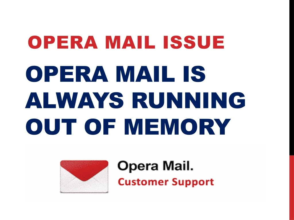 opera mail issue