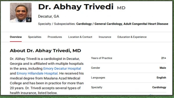 Dr Abhay Trivedi