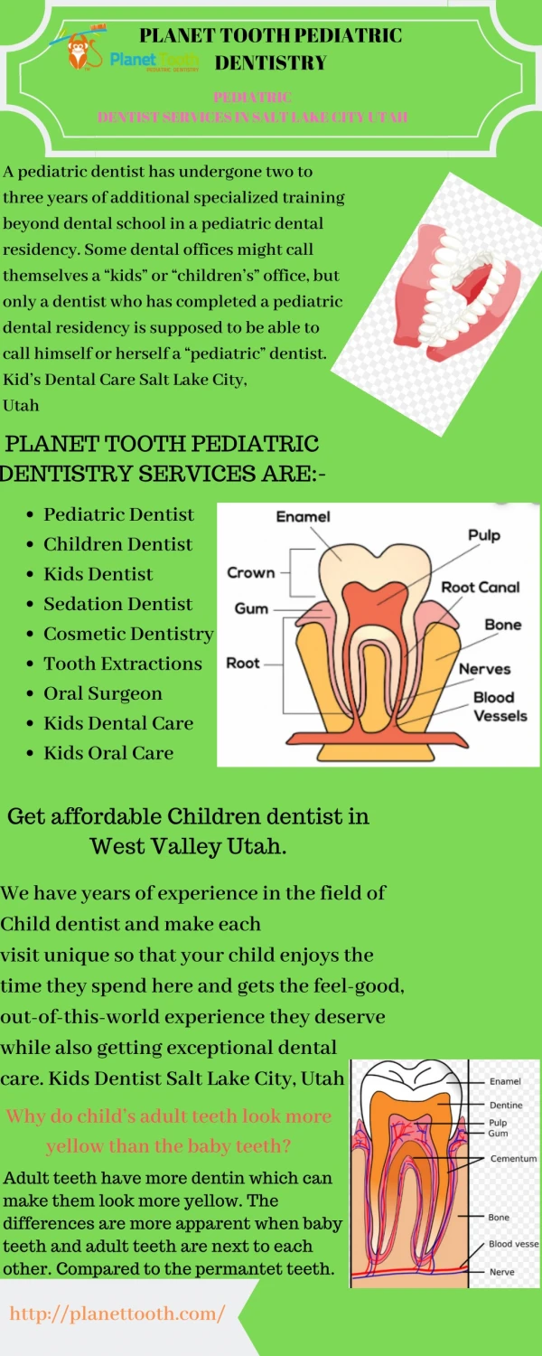 Get affordable Children dentist in West Valley Utah.