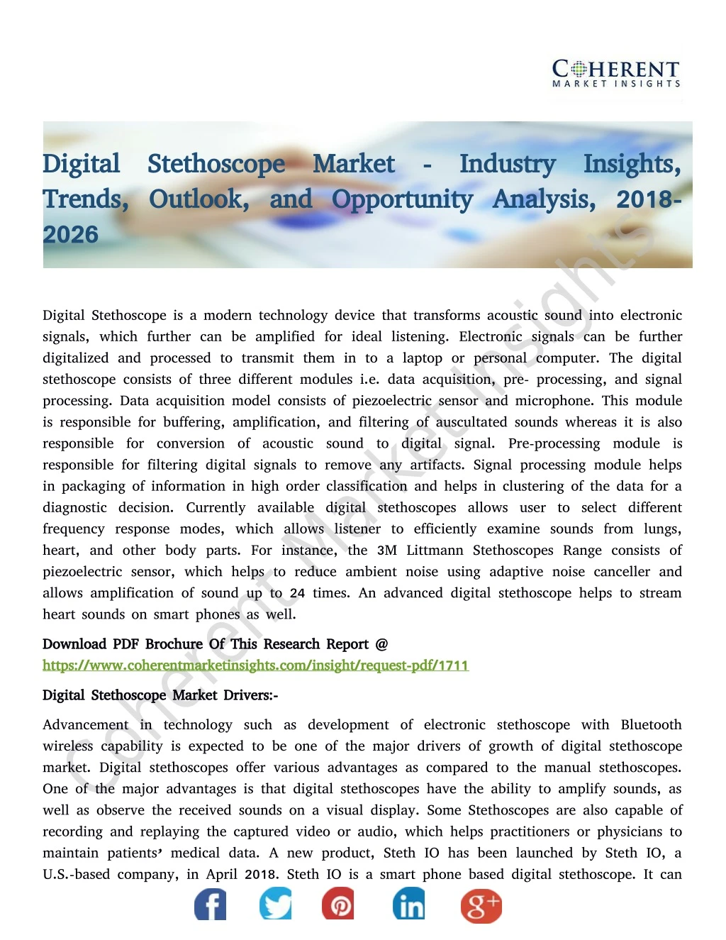 digital stethoscope market industry insights