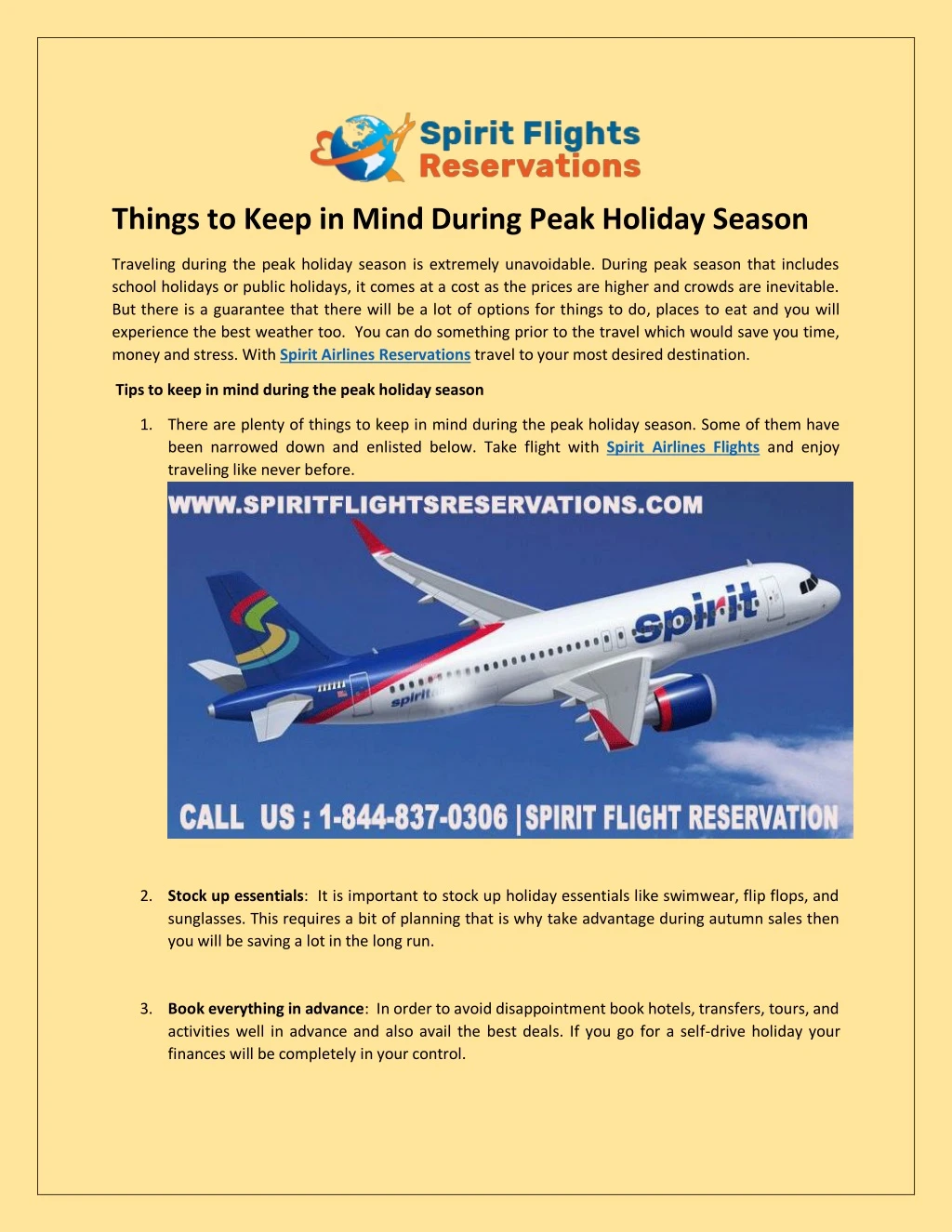 things to keep in mind during peak holiday season