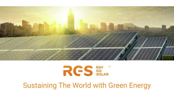 sustaining the world with green energy