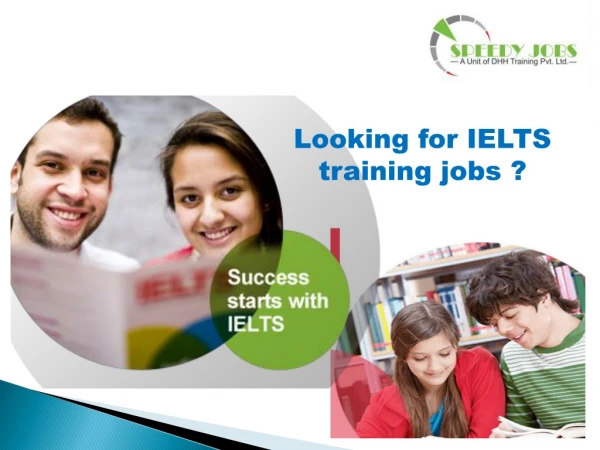 IELTS Trainer Jobs in Chandigarh