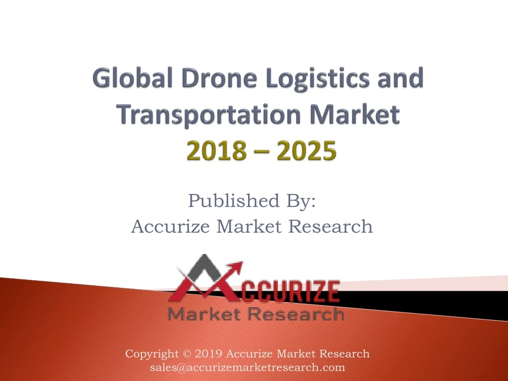 global drone logistics and transportation market 2018 2025