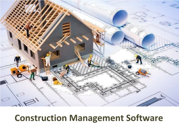 No. 1 Management Software For Construction sities