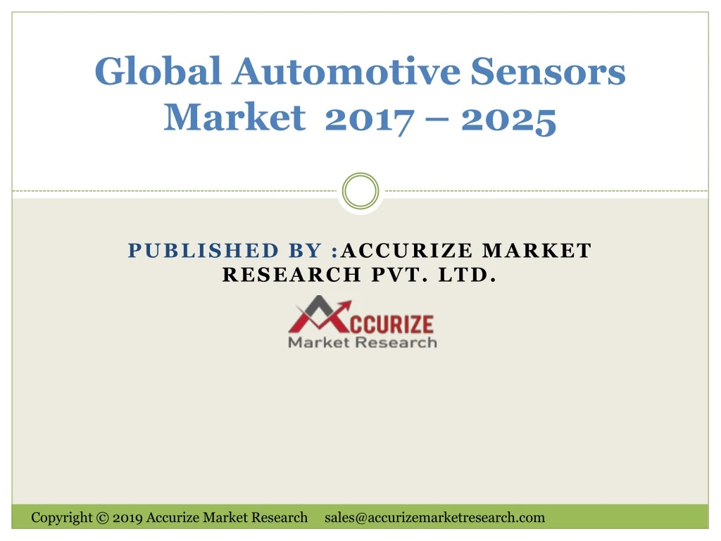 global automotive sensors market 2017 2025