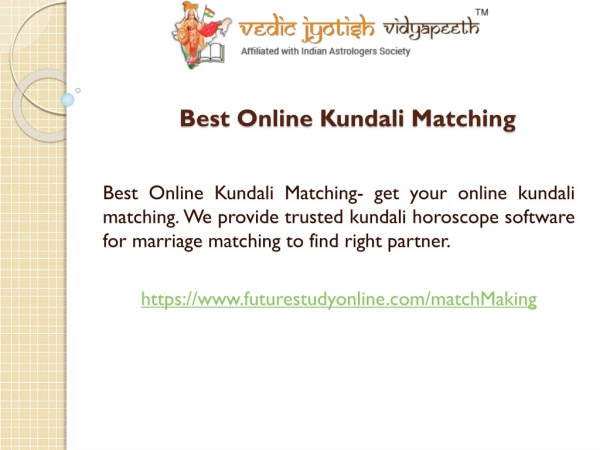 Best Online Kundali Matching
