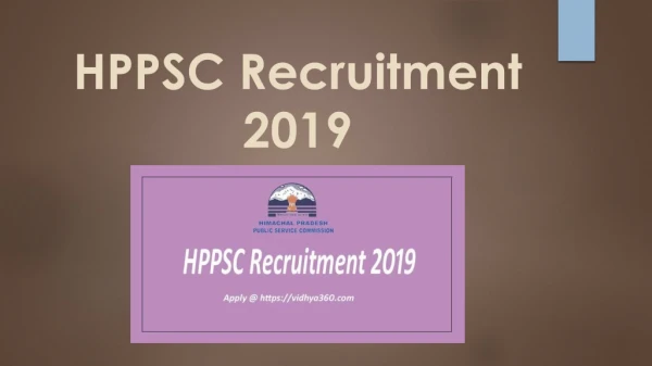HPPSC Recruitment 2019, Himachal Pradesh PSC 40 AE & Other Jobs