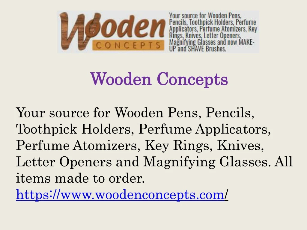 wooden concepts