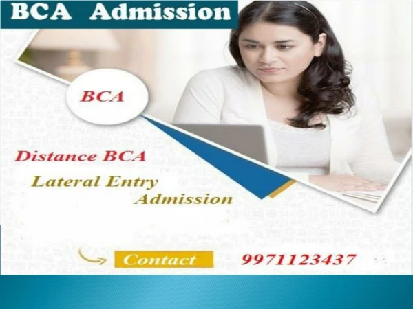Distance BCA Admission 2019 | Correspondence BCA Admission Program