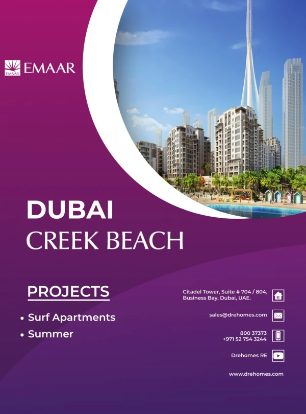 Creek Beach Dubai by Emaar