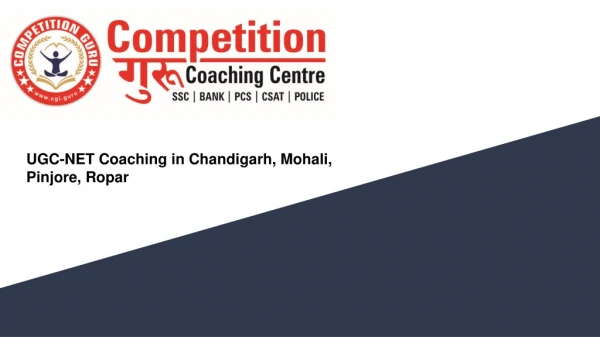 UGC NET coaching in Chandigarh, Pinjore, Mohali,Panchkula