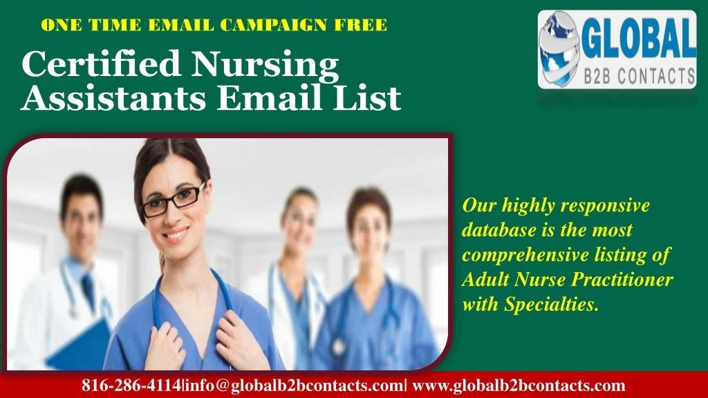 certified nursing assistants email list