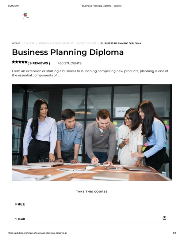 Business Planning Diploma Two - Edukite