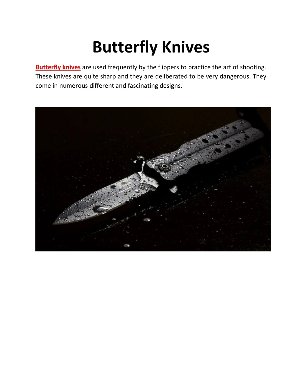 butterfly knives