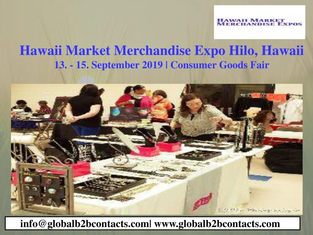 hawaii market merchandise expo hilo hawaii 13 15 september 2019 consumer goods fair