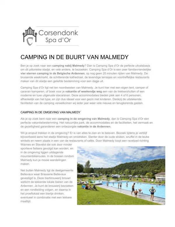 camping in de buurt van malmedy