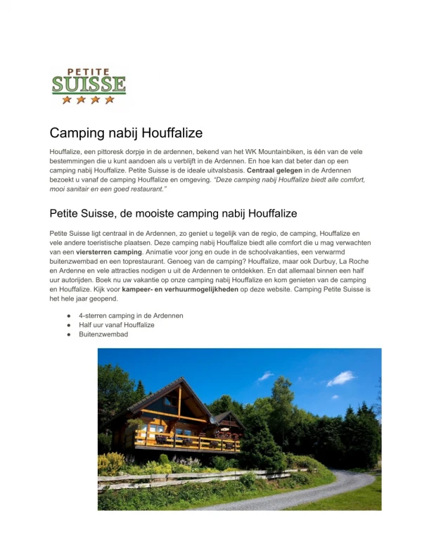 camping nabij houffalize