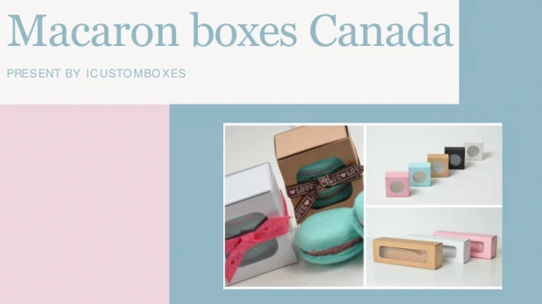 Macaron boxes Canada