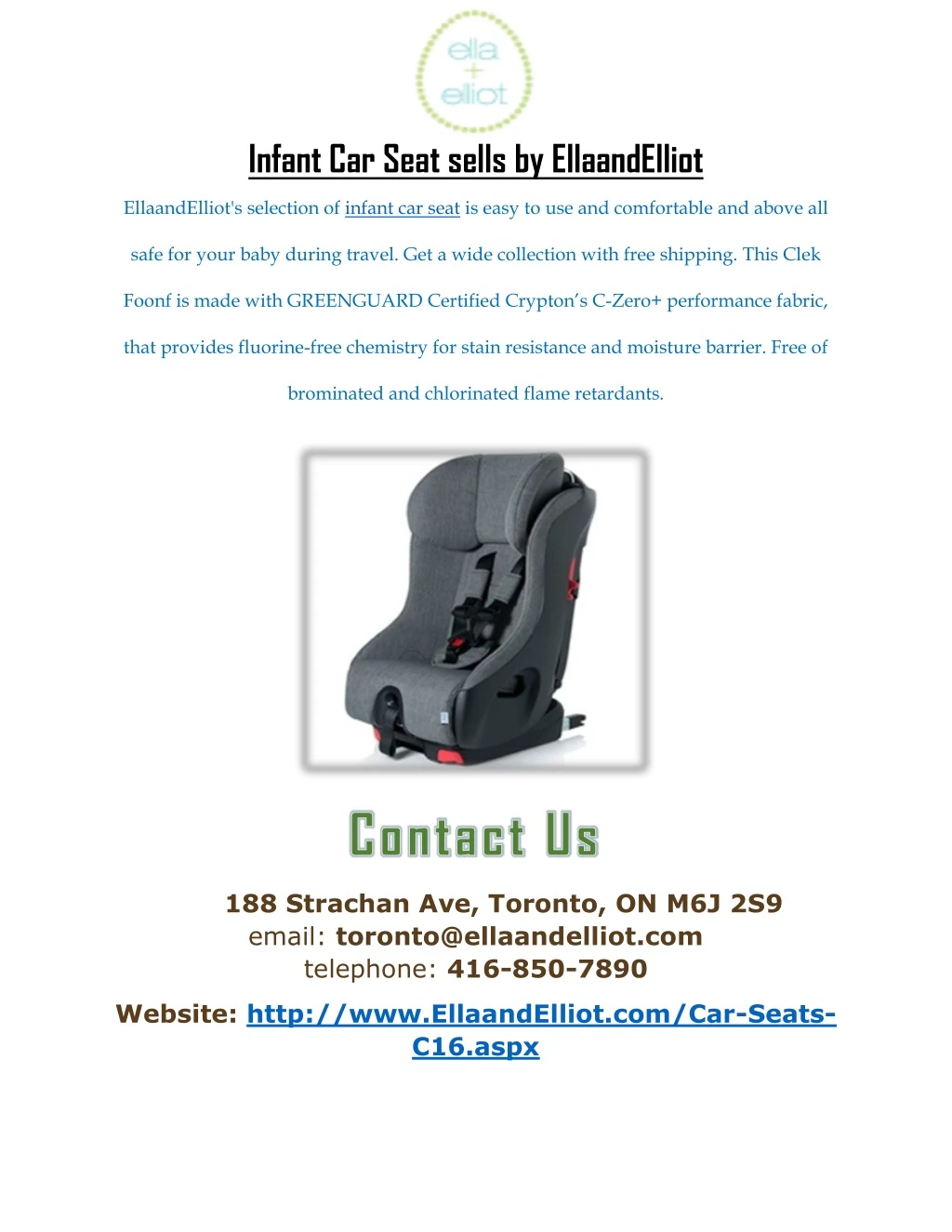 infant car seat sells by ellaandelliot