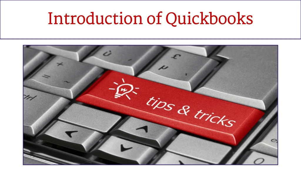 introduction of quickbooks