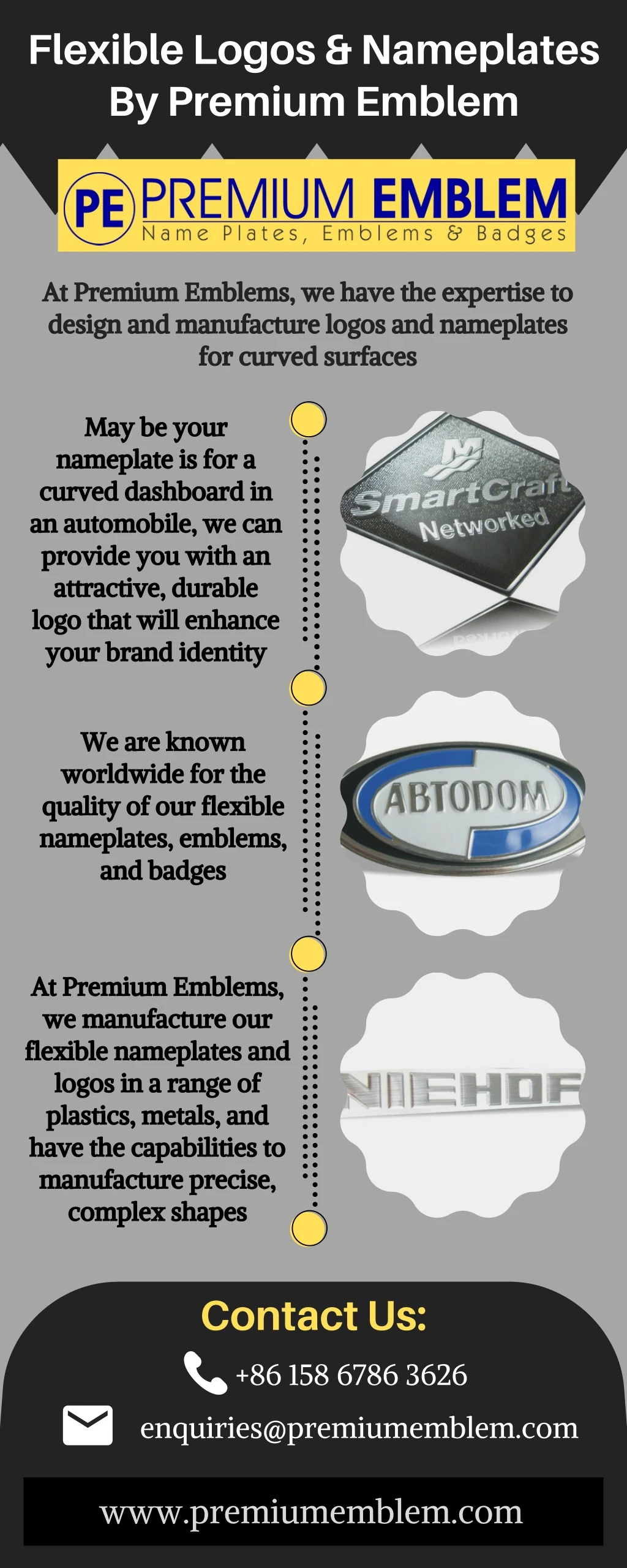 flexible logos nameplates by premium emblem