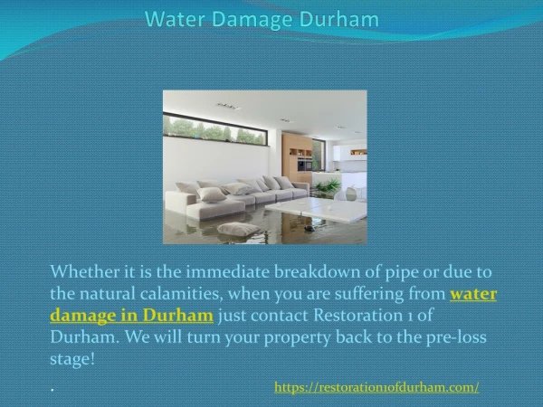 Water Damage Durham