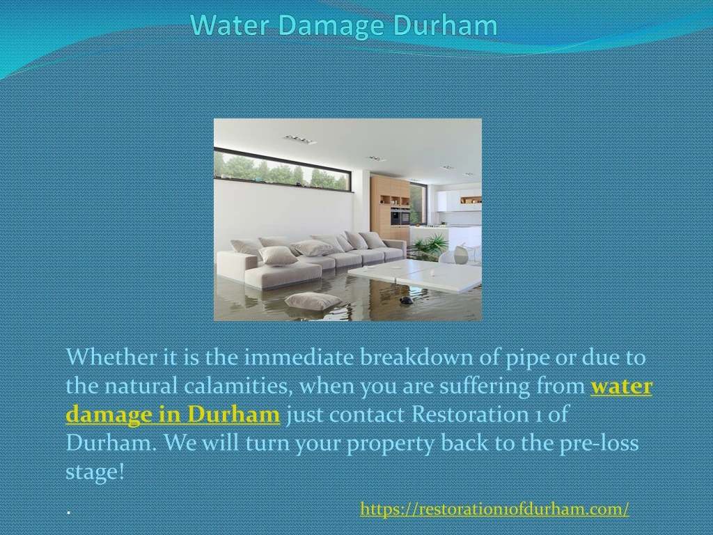 water damage durham