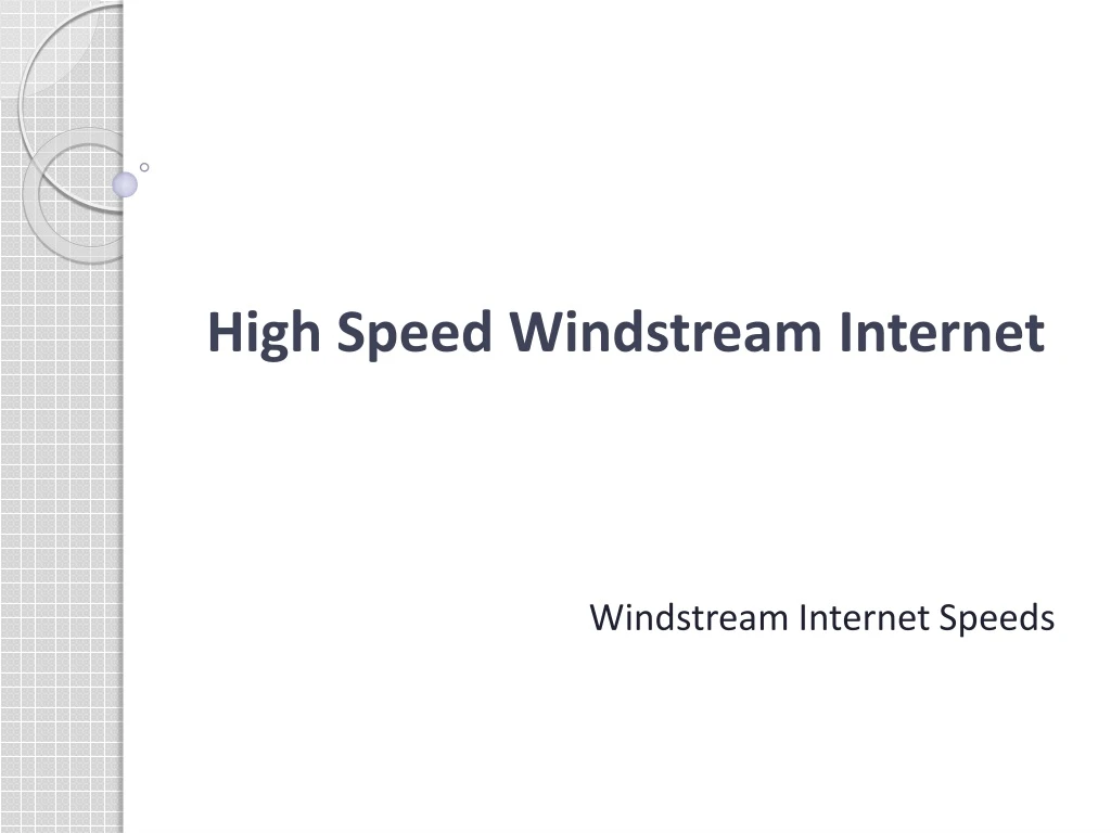 high speed windstream internet