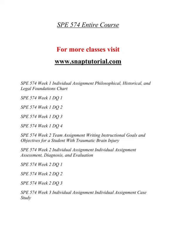spe 574 entire course
