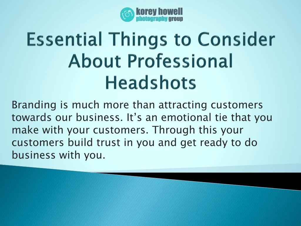 essential things to consider about professional headshots