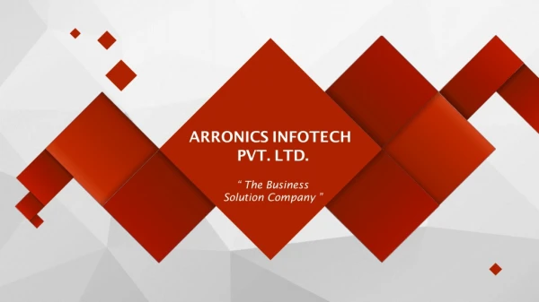 Arronics Infotech Pvt Ltd-ERP Solution Provider| Digital Marketing | Mobile App Development