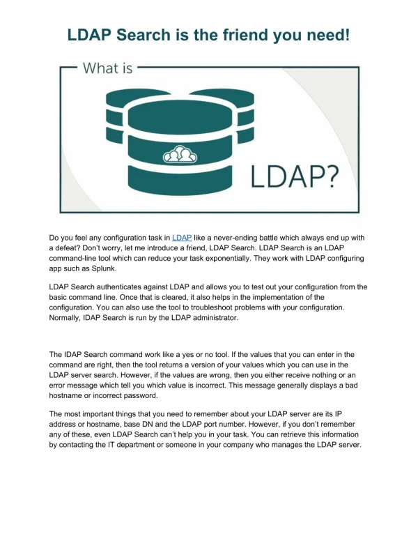 Ldap Search is the Friend you need | Foxpass