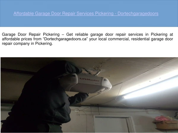 Garage Door Repair Pickering