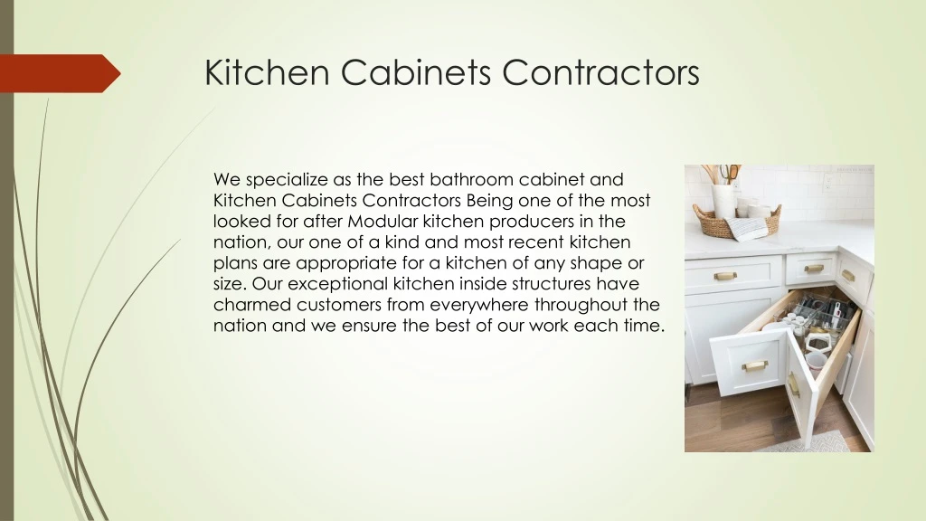 kitchen cabinets contractors