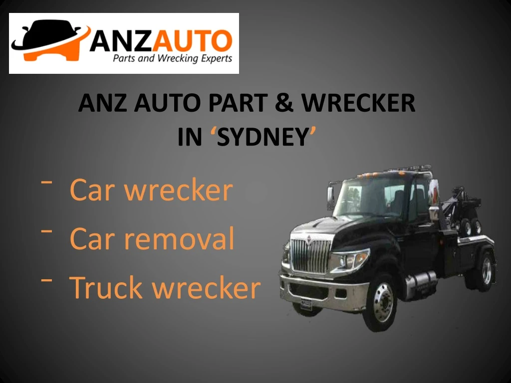 anz auto part wrecker in sydney