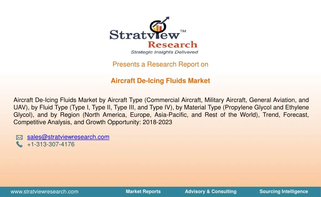 presents a research report on aircraft de icing