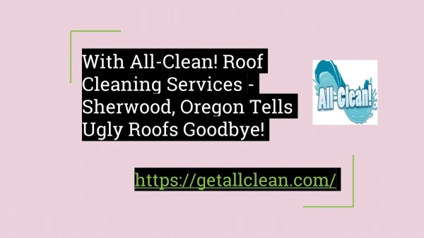 Hire Experts of Roof Cleaning in Sherwood