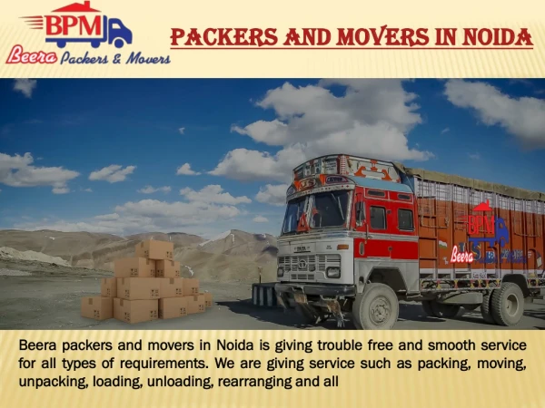 Packers and Movers in Noida