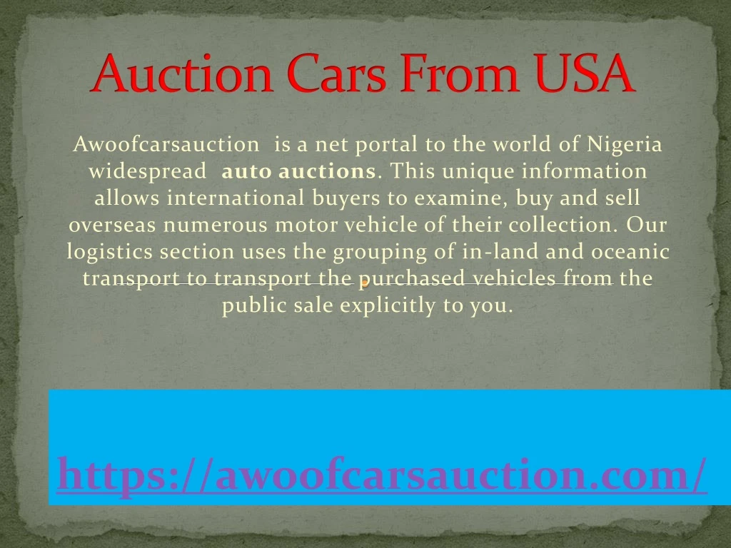 auction cars from usa